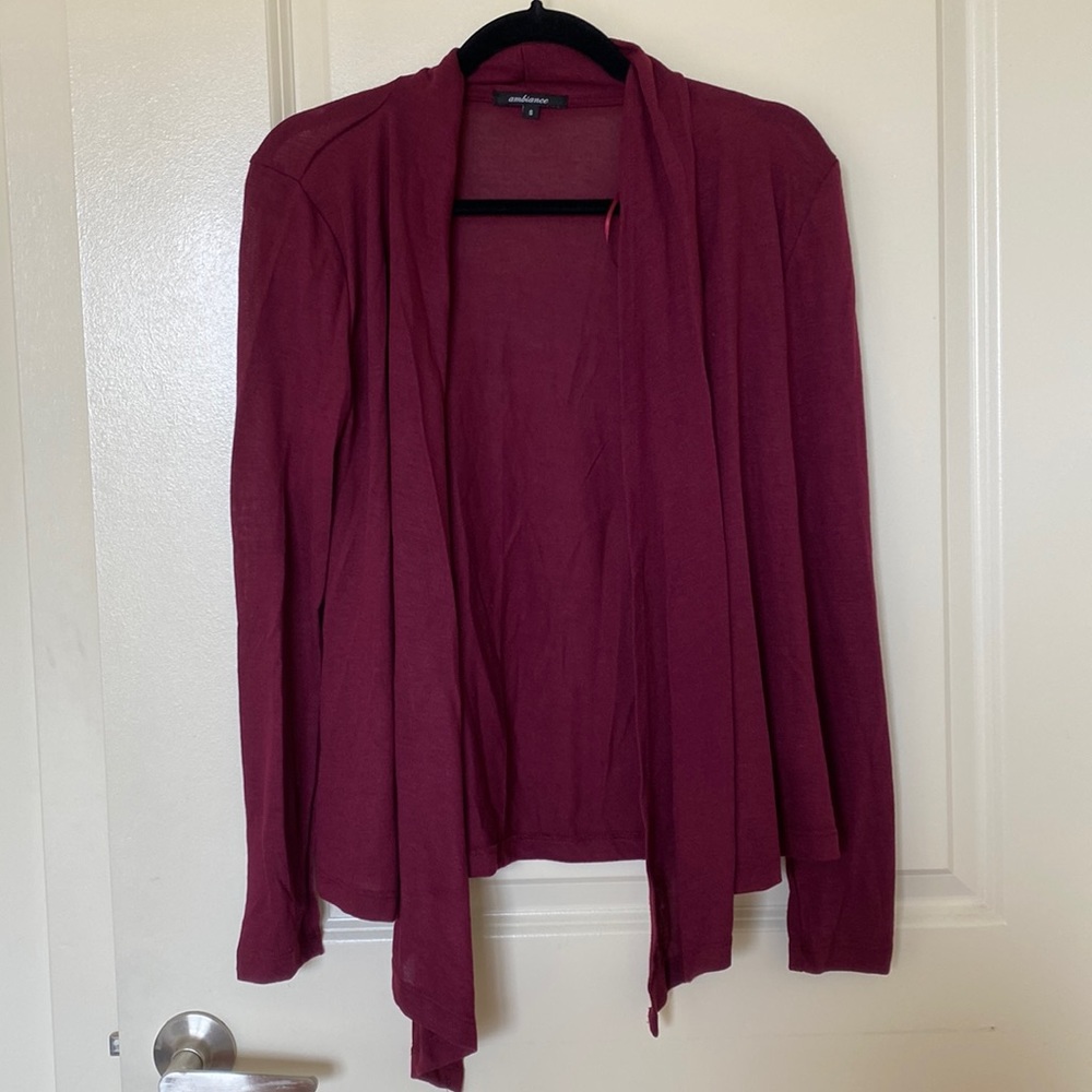 NWT Charlotte Russe Ambiance Sheer Open Cardigan Size S